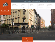 Tablet Screenshot of calderadvisors.com